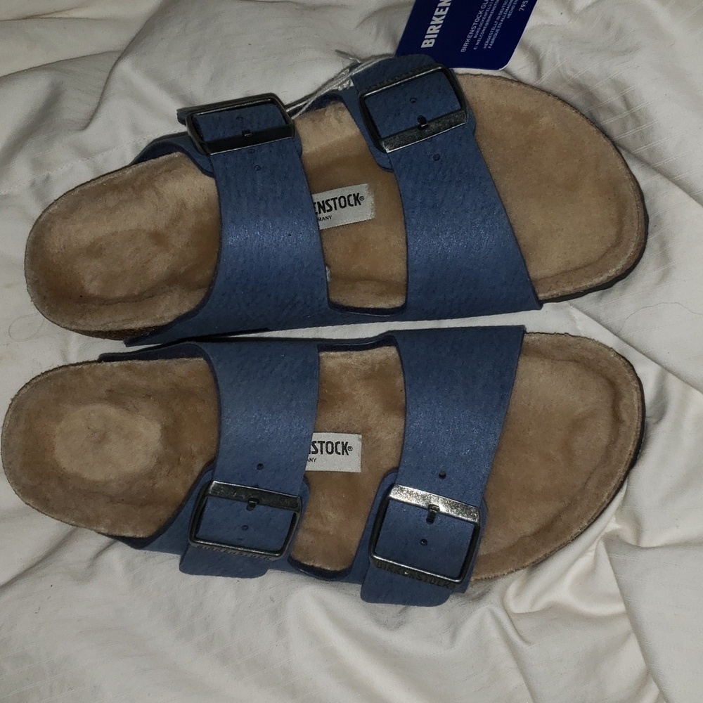 Birkenstocks Arizona shearling Slid Sandals